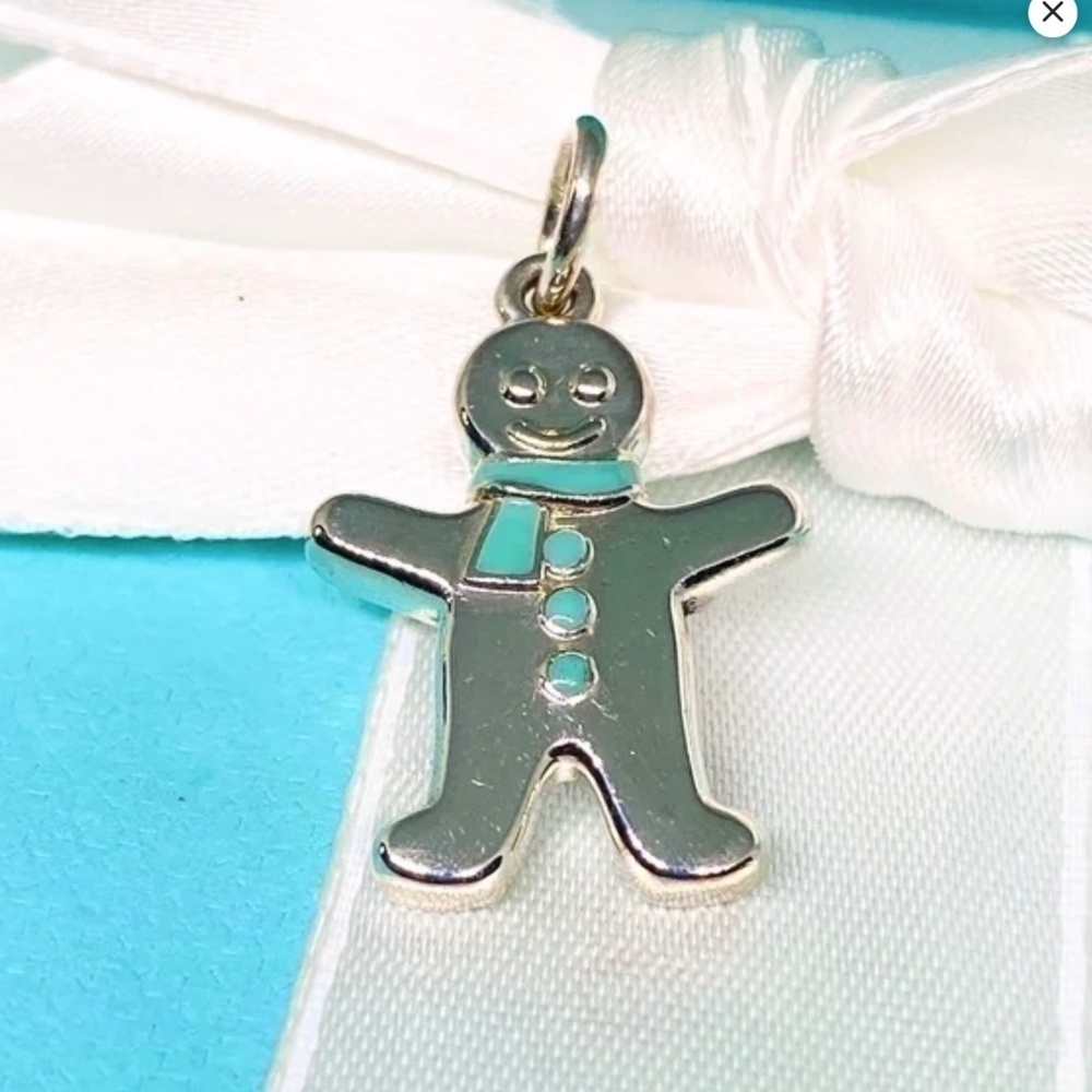 Tiffany & Co  Gingerbread Man  Charm 925 silver excellent condition